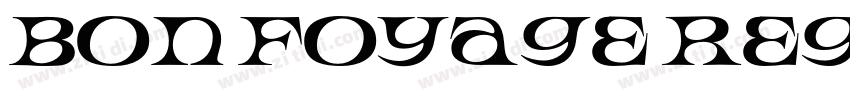 Bon Foyage Regular字体转换